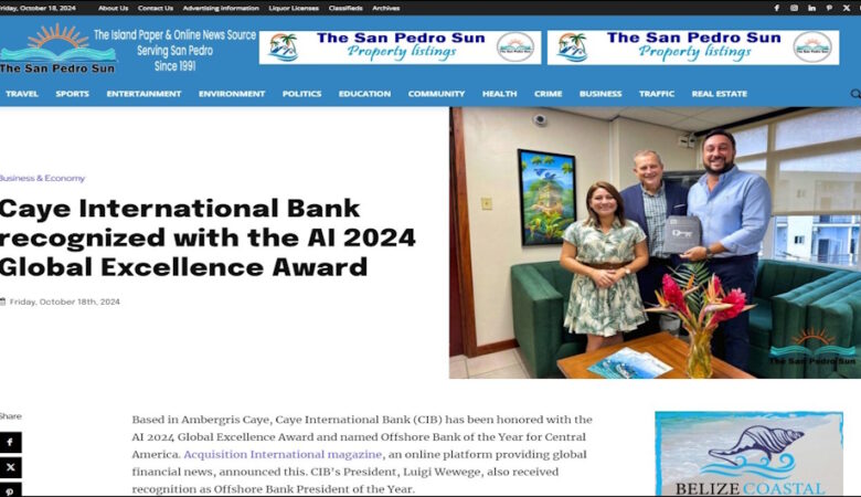 CIB Recognized with Acquisition International 2024 Global Award